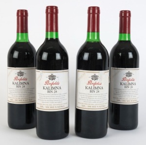 1996 PENFOLDS Bin 28, Kalimna Shiraz, South Australia, (4 bottles) in original Penfolds box