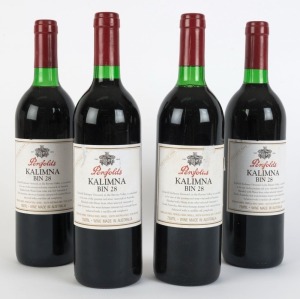 1996 PENFOLDS Bin 28, Kalimna Shiraz, South Australia, (4 bottles) in original Penfolds box