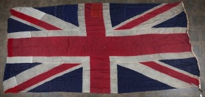 UNION JACK vintage flag, bearing numerous repairs, early 20th century, ​​​​​​​an impressive 350 x 170cm