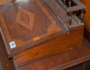 An antique Australian writing slope with unusual gallery top. Australian cedar casuarina (beefwood) and kauri pine. Interior fitted with compartments and drawers, 19th century, 23cm high, 41cm wide, 35 cm deep - 3