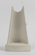 HUTSCHENREUTHER German white porcelain tennis trophy, signed "G. R. Granget", green factory mark to base, 27.5cm high - 2