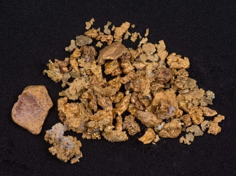 Australian gold nugget specimens. A large assorted lot, varying sizes including some attractive jewellery quality pieces, 46.5 grams total