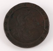 PROCLAMATION 1797 "CARTWHEEL" Two Pence. One of the first coins used as currency in the colony of New South Wales - 2