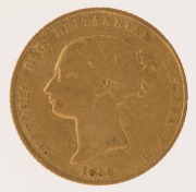 SYDNEY 1856 GOLD HALF SOVEREIGN