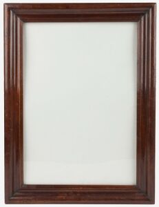 An antique Australian ogee moulded cedar picture frame, circa 1860s, 56cm x 42cm, internal 46cm x 32cm 
