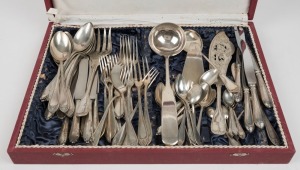 Assorted Continental silver cutlery and server, German and Austro-Hungarian, (66 pieces total), 2,650 grams silver weight (not including knives)