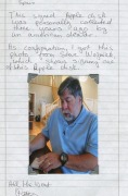 STEVE WOZNIAK (b.1950), 2001 Apple disc signed "Woz" and accompanied by a letter from the Spanish collector who also obtained an original photograph of Wozniak signing.  (3 items). Stephen Gary Wozniak, also known by his nickname "Woz", is an American te - 2