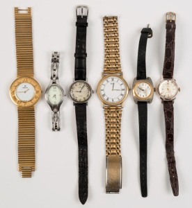 OMEGA vintage wristwatch together with five assorted watches, (6 items)