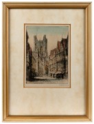 JAMES ALPHEGE BREWER,  I.) Lincoln Cathedral, II.) Chester - The East Gate, III.) Chester Cathedral, IV.) West Minster, V.) Chester Cathedral (Interior), aquatints, all titled in the plate and signed on the lower mount, individually framed, each 41.5 x 31 - 2