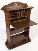 An oak Arts & Crafts bureau, early 20th century, 118cm high, 84cm wide, 25cm deep - 2