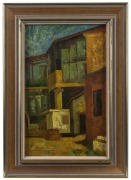 FRIEDMANN (?), Untitled, oil on board, signed lower left, 41 x 26cm; framed 54 x 38cm; also, a small watercolour portrait, also framed. (2 items). - 2