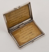 A 950 silver miniature book titled "ANDROMACHE", early 20th century, 6cm high - 2