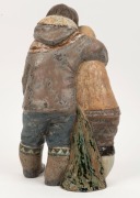 LLADRO&nbsp;Inuit figural group, blue factory mark to base, 33cm high - 2