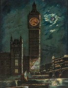 An English "Big Ben" picture clock, 20th century, ​​​​​​​71 x 56cm - 2