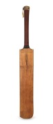 1921 AUSTRALIA V ENGLAND&nbsp;ASHES TOUR: Gunn & Moore 'Autograph Regal' used cricket bat, signed in the ownership position,&nbsp;by English test cricketer Henry Makepeace, autographed on reverse by 11 members of the Australian Ashes Team including Warren Bardsley,
