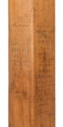 1921 AUSTRALIA V ENGLAND&nbsp;ASHES TOUR: Gunn & Moore 'Autograph Regal' used cricket bat, signed in the ownership position,&nbsp;by English test cricketer Henry Makepeace, autographed on reverse by 11 members of the Australian Ashes Team including Warren Bardsley, - 4