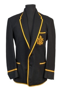 1960 WESTERN AUSTRALIAN CRICKET ASSOCIATION BLAZER: in black wool with gold trim, "WACA" with 'Swan' above embroidered in gold on the pocket, named inside 'G.MCKENZIE'. In very good condition. Provenance: The Graham McKenzie Collection.