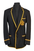 1960 WESTERN AUSTRALIAN CRICKET ASSOCIATION BLAZER: in&nbsp;black&nbsp;wool with gold trim, "WACA"&nbsp;with&nbsp;'Swan'&nbsp;above embroidered in gold on the pocket, named inside 'G.MCKENZIE'. In very good condition. Provenance: The Graham McKenzie Collection.