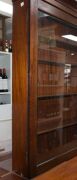 A rare Australian cedar two door wall cabinet with glazed doors and four adjustable shelves, full cedar construction, New South Wales origin, mid 19th century, 96cm high, 173cm wide, 19cm deep - 4