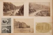 TASMANIA album including a nice selection of Tasmanian albumen prints many captioned. Of note: Examples by Beattie, Port Arthur Before the Fire. Also Lorne, Victoria showing the Coach on The Great Ocean Road, The Grand Pacific hotel in Lorne and many othe - 8