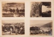 TASMANIA album including a nice selection of Tasmanian albumen prints many captioned. Of note: Examples by Beattie, Port Arthur Before the Fire. Also Lorne, Victoria showing the Coach on The Great Ocean Road, The Grand Pacific hotel in Lorne and many othe - 10