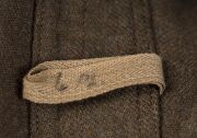 WW2-era 10th LIGHT HORSE REGIMENT Australian Army wool uniform service jacket; with brass buttons, rising sun collar & Australia title badges. Cotton-type 10th Light Horse colour patches to both upper arms, each with sewn in "A". 1941 dated and manufactur - 3