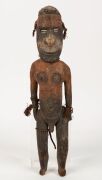 Ancestral spirit figure, carved wood, shell, natural earth pigments and fibre, Papua New Guinea origin, collected by John Leon Pender, an Australian ex-pat living in New Guinea in the 1930s and 40s who returned to Australia in 1942 upon the Japanese invas - 2