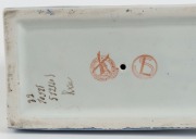 A pair of French porcelain Art Deco Pierrot and Pierrette&nbsp;bookends, signed "Genvane", circular factory mark to base, 19cm high, 23cm wide each - 3