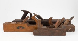 Various jointer planes, including 22" by E. Kennedy, 14" by Marples, and a pair of Bergs German jack planes, (4 items) the largest 57cm long
