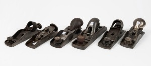 A selection of block planes, including Stanley No.60 low angle, Sargent No.130 double ended, Sargent No.5306 knuckle joint, and other low angle Sargents, (6 items), the largest 20cm long. 