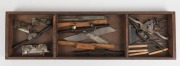 TOOL TRUNK AND TOOLS. A fine collection of antique and vintage hand tools and assorted planes housed in a carpenter's trunk, 19th/20th century - 4