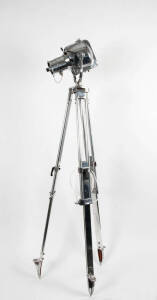 Standing theatre lamp on tripod base, c1950/60s. 180cm on tripod