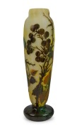 GALLE French cameo glass vase with bramble decoration, early 20th century, ​​​​​​​35cm high - 2