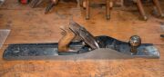 Stanley Bailey U.S.A., No.8, Sargent No.8 with Taylor blade along with Pope 4½" hand plane, (3 items), the largest 61cm long. - 3