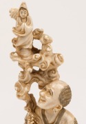 An antique Japanese carved ivory okimono, Meiji&nbsp;period, 19th/20th century, 24cm high - 2