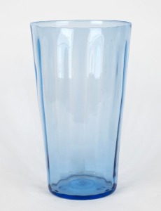 A vintage blue art glass vase, 20th century, ​​​​​​​34.5cm high
