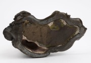 An Art Nouveau style cast bronze statue of a lady and lily pads&nbsp;by a pond, 20th century, ​​​​​​​19.5cm high - 5