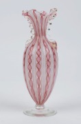 Murano latticino glass vase, mid 20th century, ​​​​​​​22cm high - 2