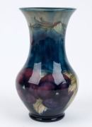 MOORCROFT&nbsp;"Pansy" pattern English pottery vase on celadon and blue ground, impressed "Moorcroft, Burslem", 16.5cm high - 4