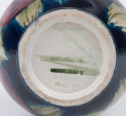 MOORCROFT&nbsp;"Pansy" pattern English pottery vase on celadon and blue ground, impressed "Moorcroft, Burslem", 16.5cm high - 6