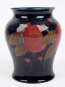 MOORCROFT "Pomegranate" pattern English pottery vase on blue ground, impressed "Moorcroft, Made In England", 14.5cm high - 4