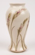 MOORCROFT "Waving Corn" pattern English pottery vase, blue signature mark to base with impressed mark (partially obscured), ​​​​​​​23cm high - 2