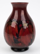 MOORCROFT&nbsp;"Leaf and Berry" pattern flamb&eacute; English pottery vase, impressed signature mark "Moorcroft, Potters To H.M. The Queen, Made In England", ​​​​​​​24cm high - 3