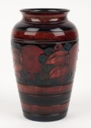 MOORCROFT "Banded Pomegranate" flamb&eacute; English pottery vase, impressed "Moorcroft", 13cm high - 2