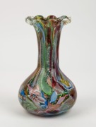 A Murano&nbsp;art glass vase, mid 20th century, with remains of original foil label, 17.5cm high