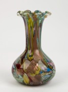 A Murano&nbsp;art glass vase, mid 20th century, with remains of original foil label, 17.5cm high - 2