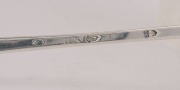 An antique Irish silver ladle with feathered edge and fluted bowl, made in Dublin, circa 1776, 40cm long, 234 grams - 2