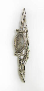 ROLEX: Lady's diamond wristwatch. 18ct white gold.