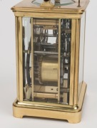 An antique French Corniche cased carriage clock, with 8 day time and strike movement with push button repeat, Roman numerals and original platform escapement, 19th century, 18cm high - 3