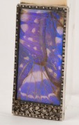 An antique paper knife with ivory blade and butterfly wing decoration mounted in silver, 19th/20th century, ​​​​​​​25cm long - 2